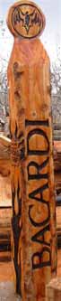 Tiki Totem Pole Carving